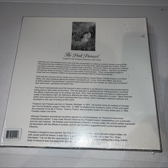 Laurel Ink Fine Art 500 Piece Jigsaw Puzzle: The Pink Parasol By Frederick Carl - Picture 3 of 8